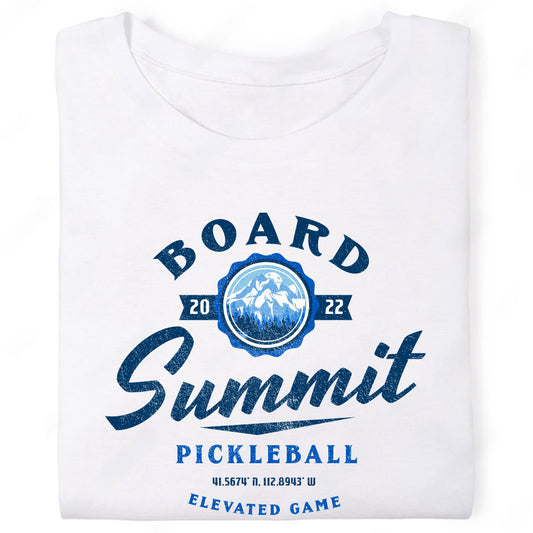 Board Summit Mountain Pickleball Elevated Game T-Shirt