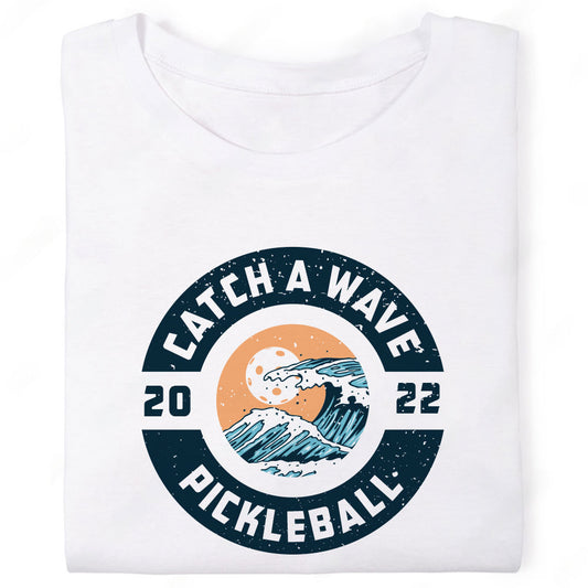 Catch a Wave Pickleball Circle T-Shirt