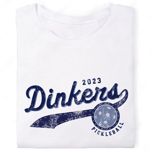 Dinkers Pickleball 2023 Baseball Emblem T-Shirt