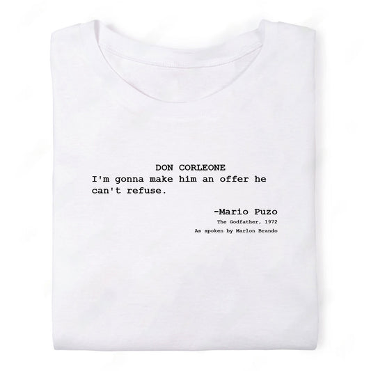 Screenwriter Tshirt - The Godfather - Make Him an Offer He Cant Refuse