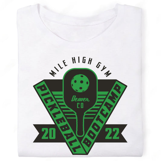 Mile High Gym Pickleball Bootcamp Emblem T-Shirt