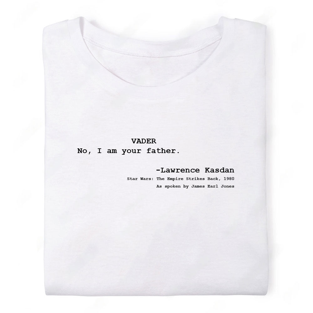Screenwriter Tshirt - Star Wars Empire Strikes Back - No I am Your Father