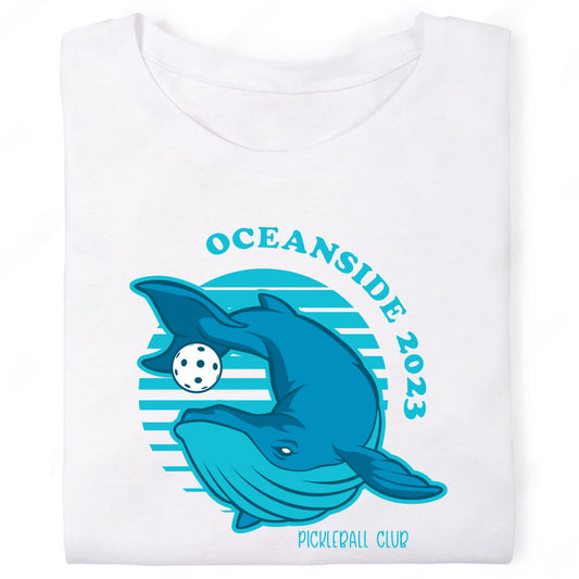 Oceanside Pickleball Club Whale T-Shirt