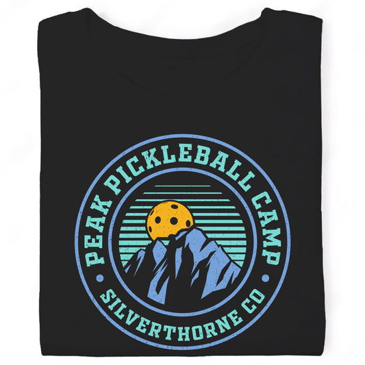 Peak Pickleball Camp Silverthorne Colorado Mountain T-Shirt