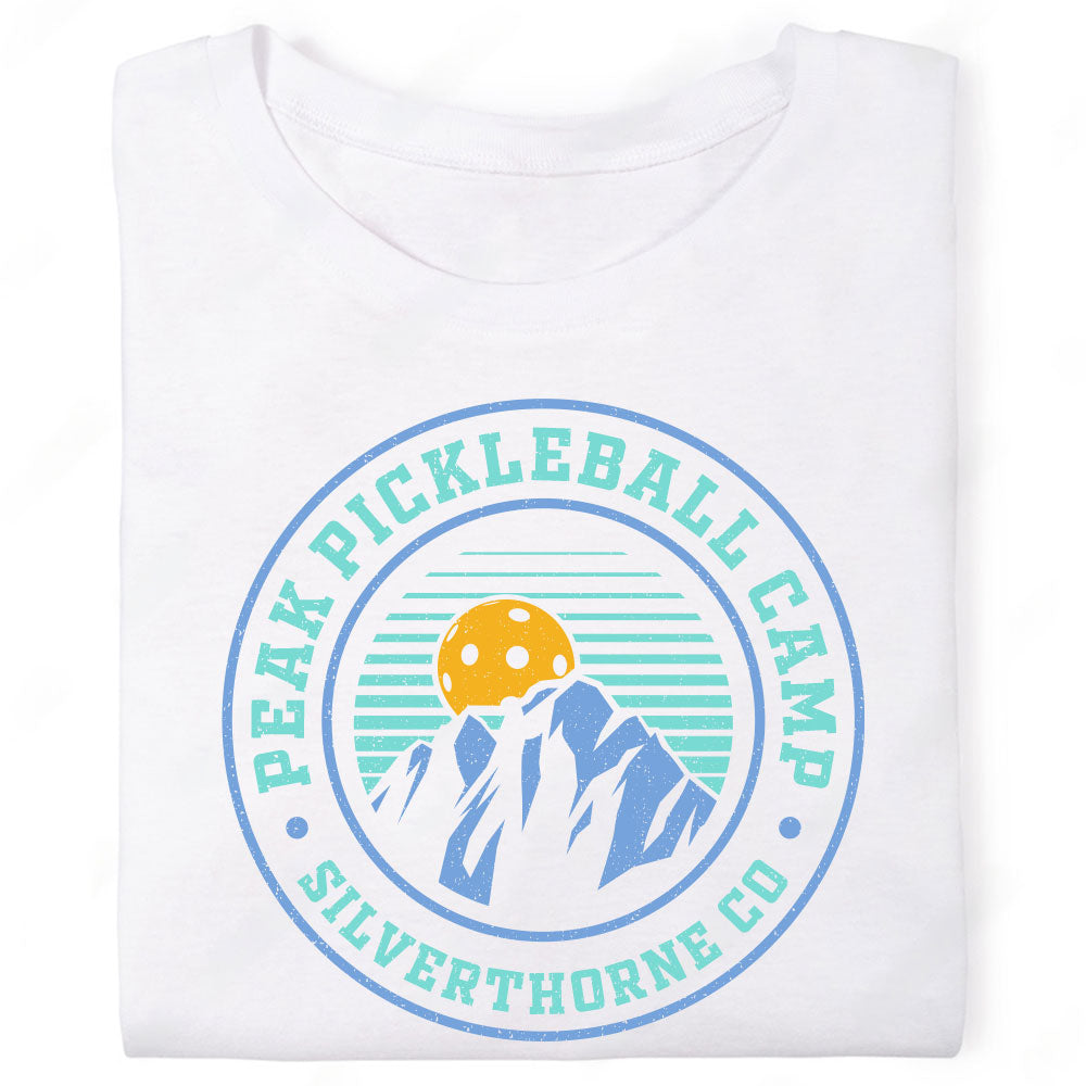 Peak Pickleball Camp Silverthorne Colorado Mountain T-Shirt