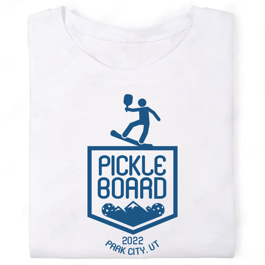 Pickle Board Pickleball Snowboard Mountain Park City Utah T-Shirt