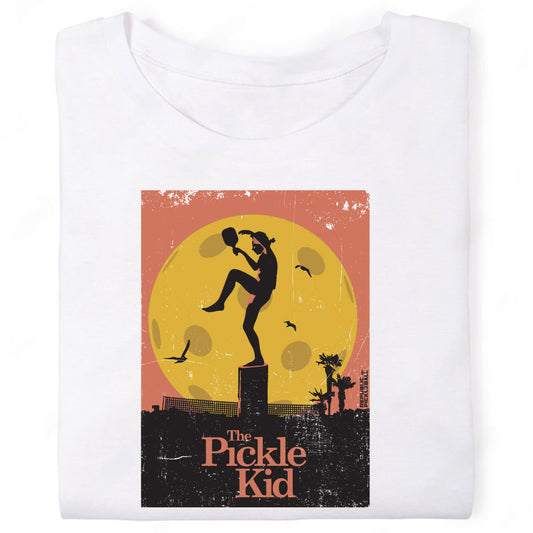 republic of pickleball shirt karate kid 80s movie poster parody spoof