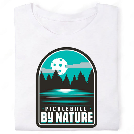Pickleball By Nature Lake Pines Night Moon T-Shirt