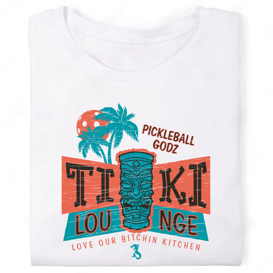 Pickleball Godz Tiki Lounge Love Our Bitchin Kitchen T-Shirt
