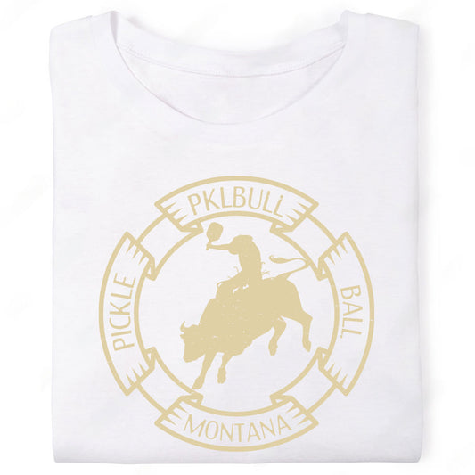 Pickle Bull Pickleball Cowboy Bullrider Montana T-Shirt