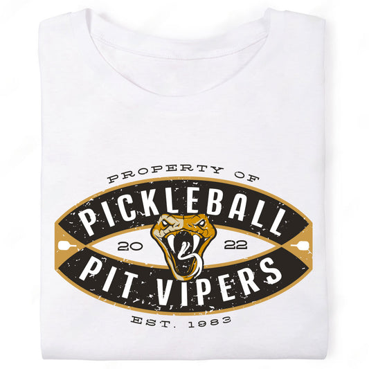 Property of Pickleball Pit Vipers Snake Rattlesnake T-Shirt