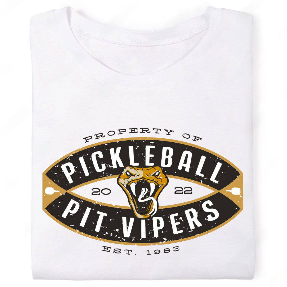 Property of Pickleball Pit Vipers Snake Rattlesnake T-Shirt