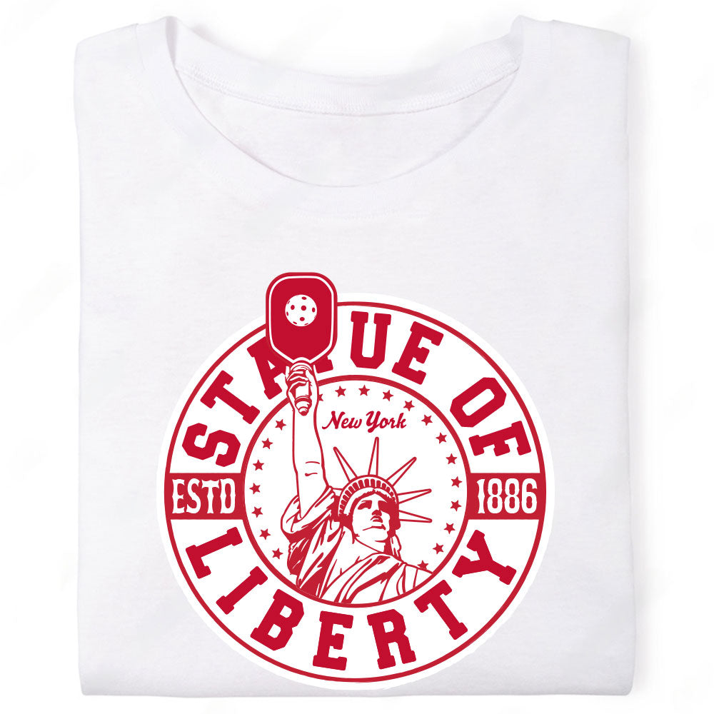 Statue of Liberty New York Est 1886 Pickleball T-Shirt