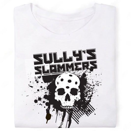 Sullys Slammers Messy Pickleball Skull T-Shirt