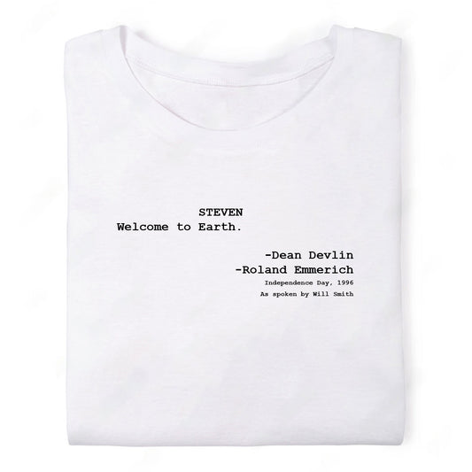 Screenwriter Tshirt - Independence Day - Welcome to Earth