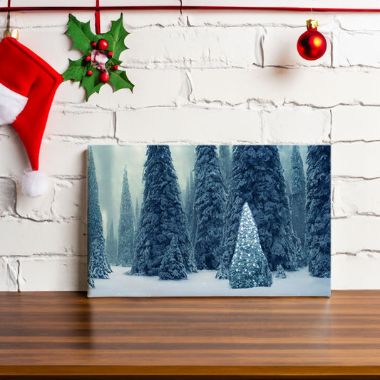 Christmas Tree Wilderness - Festive Mood - Canvas Print