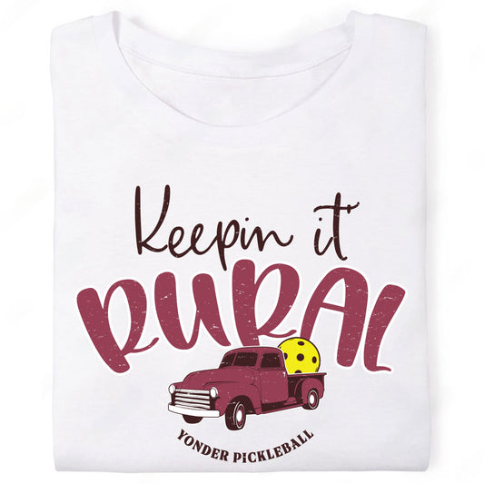 keepin-it-rural-yonder-pickleball-old-pickup-t-shirt