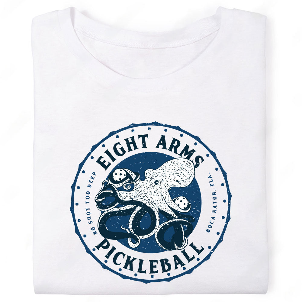 Eight Arms Pickleball Octopus T-Shirt