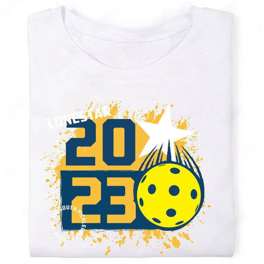 Lonestar 2023 Austin South Pickleball League Texas Star T-Shirt