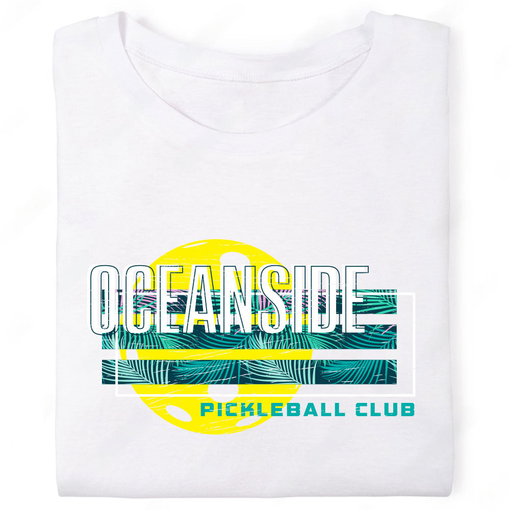 Oceanside Pickleball Club Tropical Palm T-Shirt