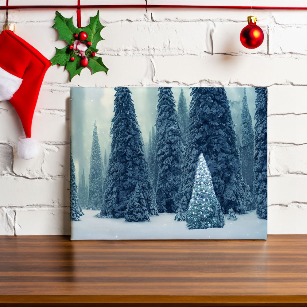 Christmas Tree Wilderness - Festive Mood - Canvas Print