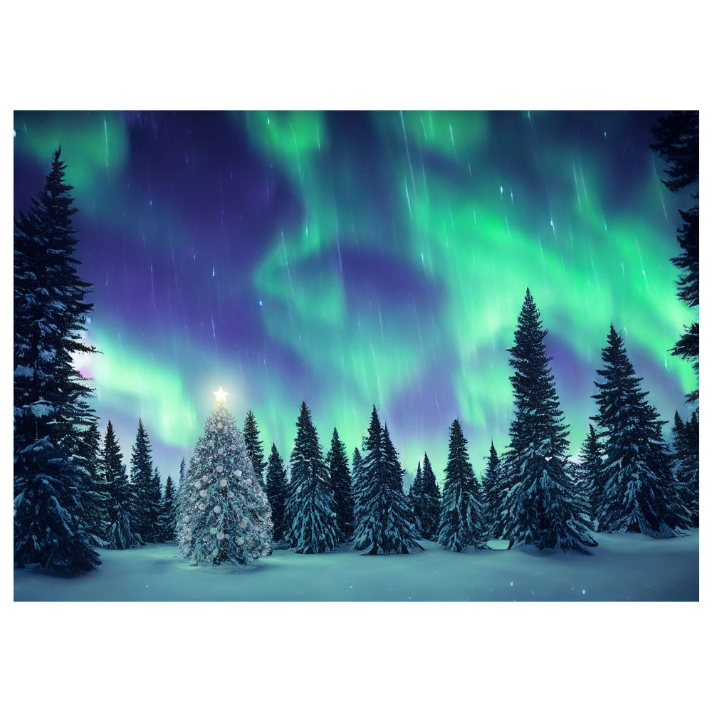 Christmas Tree Wilderness - Northern Magic - Canvas Print